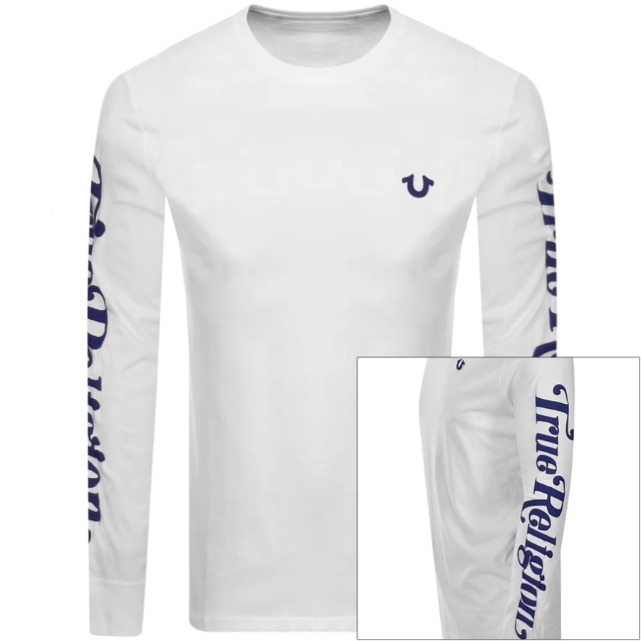 Alternative Image for ProductTrue Religion Long Sleeve T Shirt White1