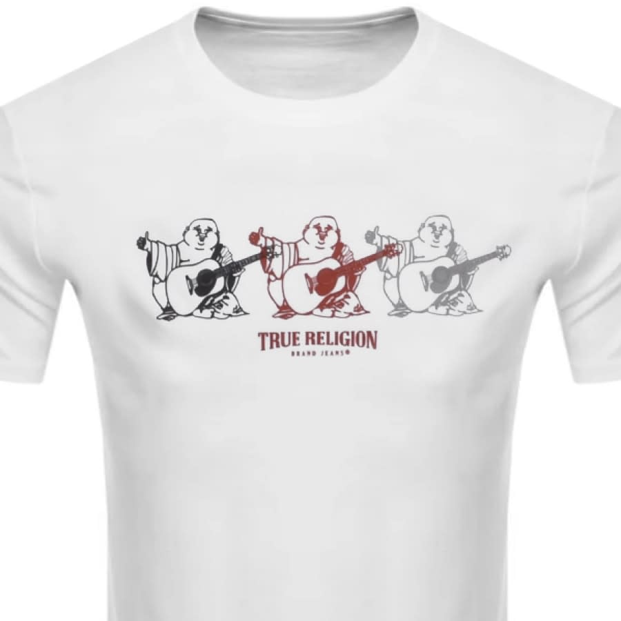 Alternative Image for ProductTrue Religion Triple Buddha T Shirt White2