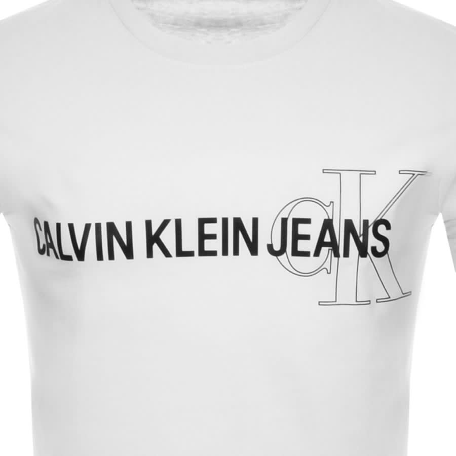 Alternative Image for ProductCalvin Klein Jeans Institutional T Shirt White3