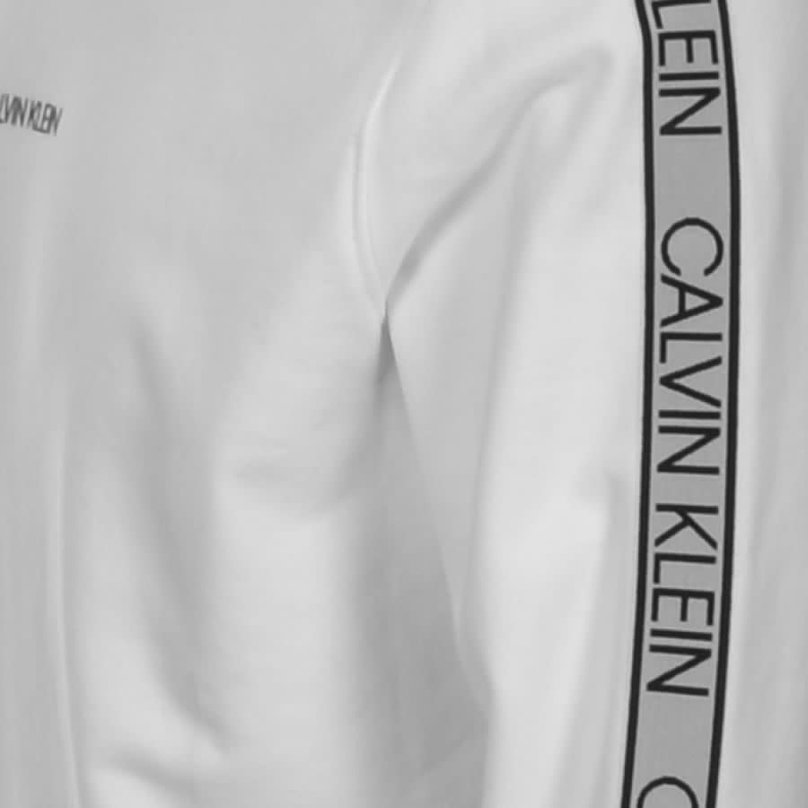Alternative Image for ProductCalvin Klein Logo Crew Neck Sweatshirt White3