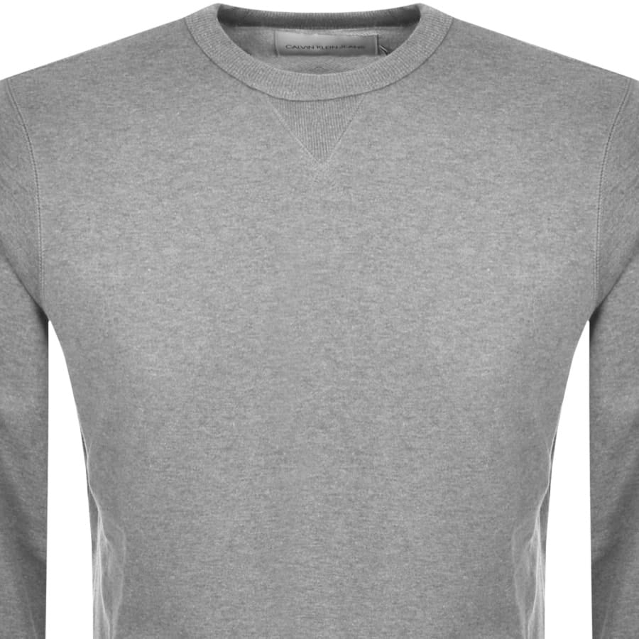 Alternative Image for ProductCalvin Klein Jeans Crew Neck Logo Sweatshirt Grey2