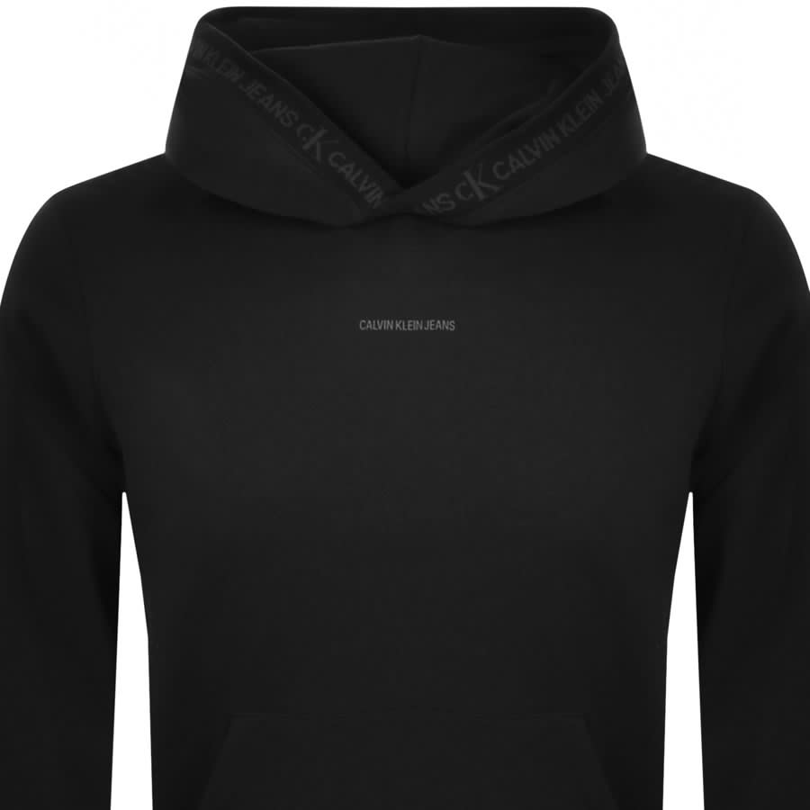Alternative Image for ProductCalvin Klein Jeans Jacquard Hoodie Black2