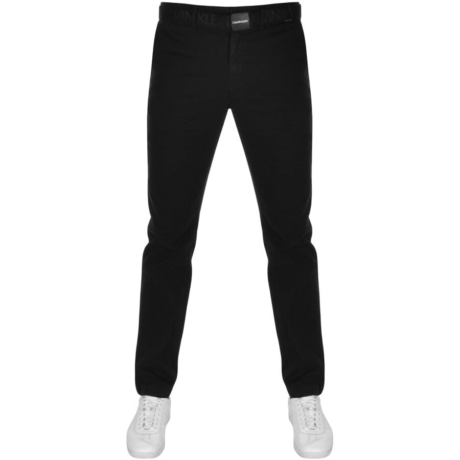 Alternative Image for ProductCalvin Klein Slim Fit Chino Trousers Black1