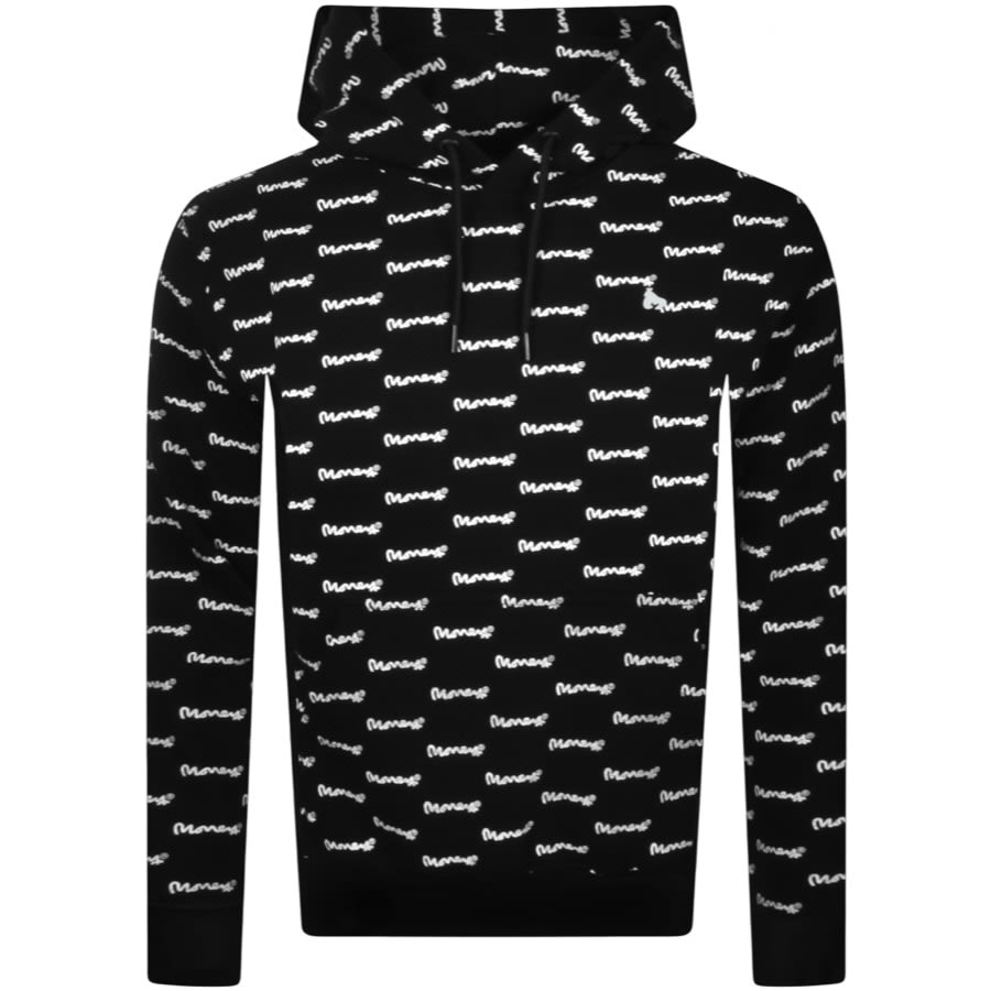 Alternative Image for ProductMoney Printed Logo Hoodie Black1