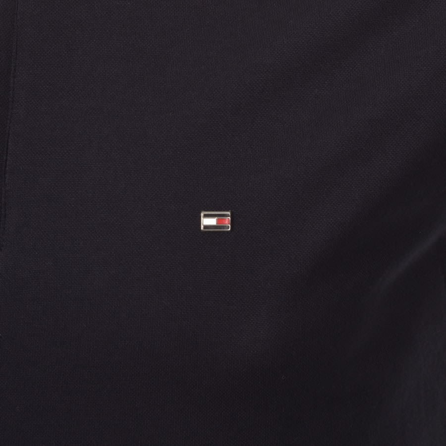 Alternative Image for ProductTommy Hilfiger Mouline Half Zip Polo T Shirt Navy3