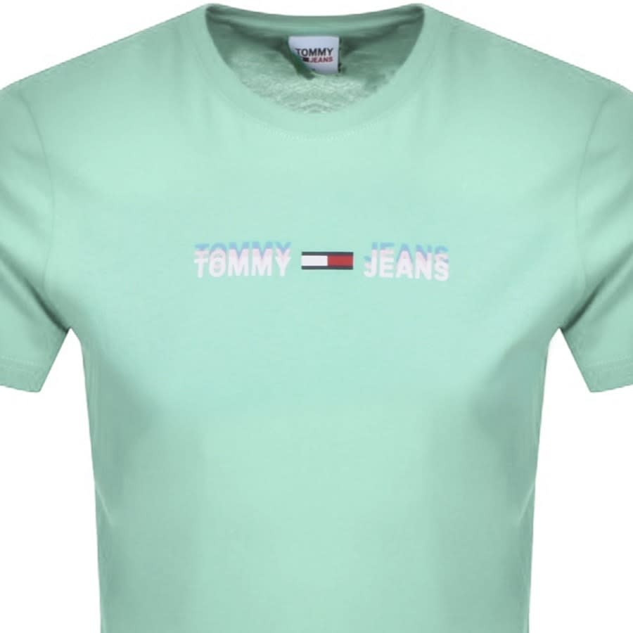 Alternative Image for ProductTommy Jeans Linear Logo T Shirt Green2