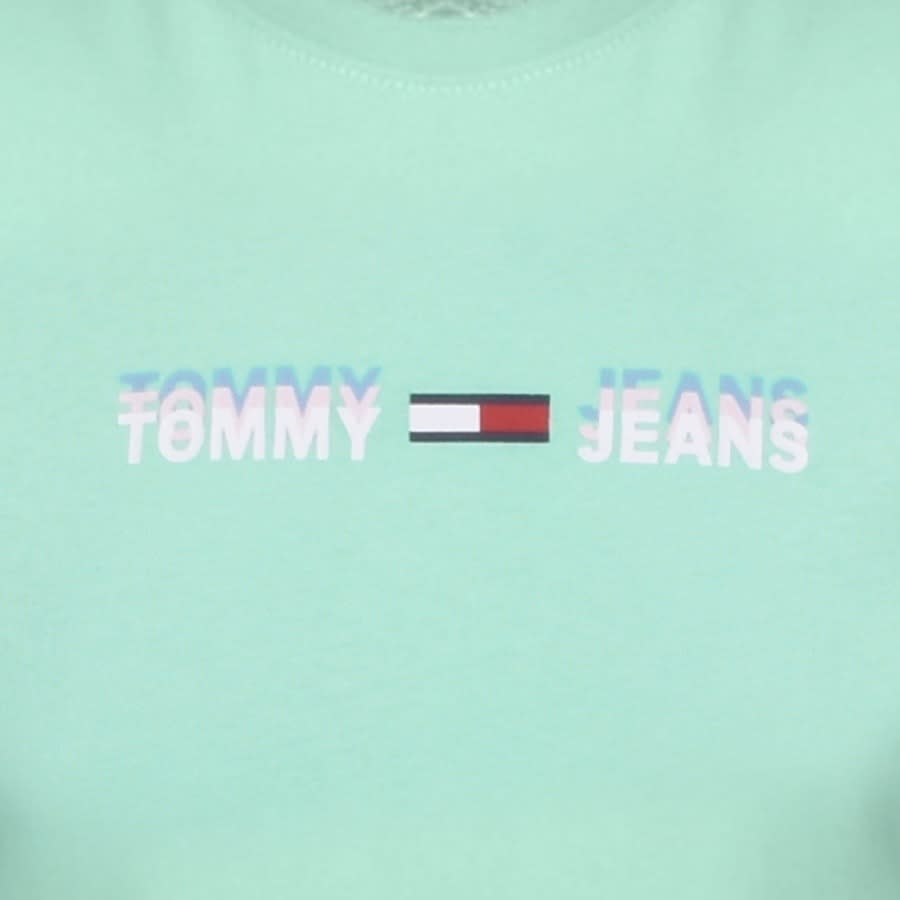 Alternative Image for ProductTommy Jeans Linear Logo T Shirt Green3