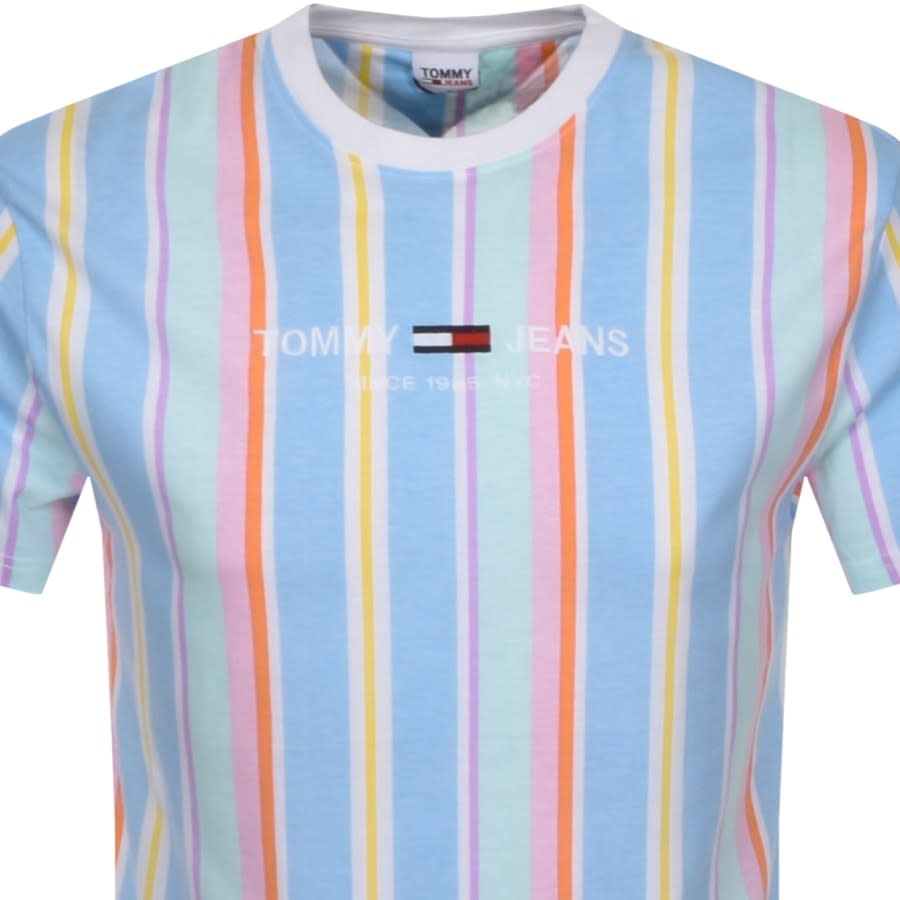 Alternative Image for ProductTommy Jeans Stripe Logo T Shirt Blue2
