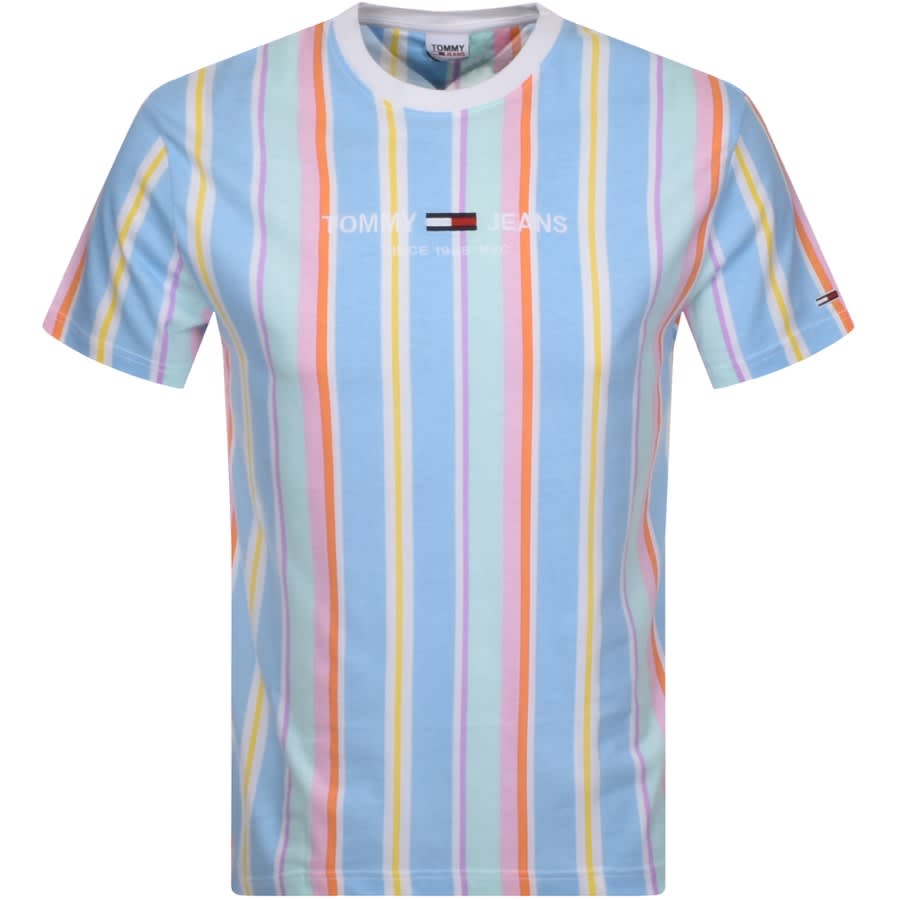 Alternative Image for ProductTommy Jeans Stripe Logo T Shirt Blue1