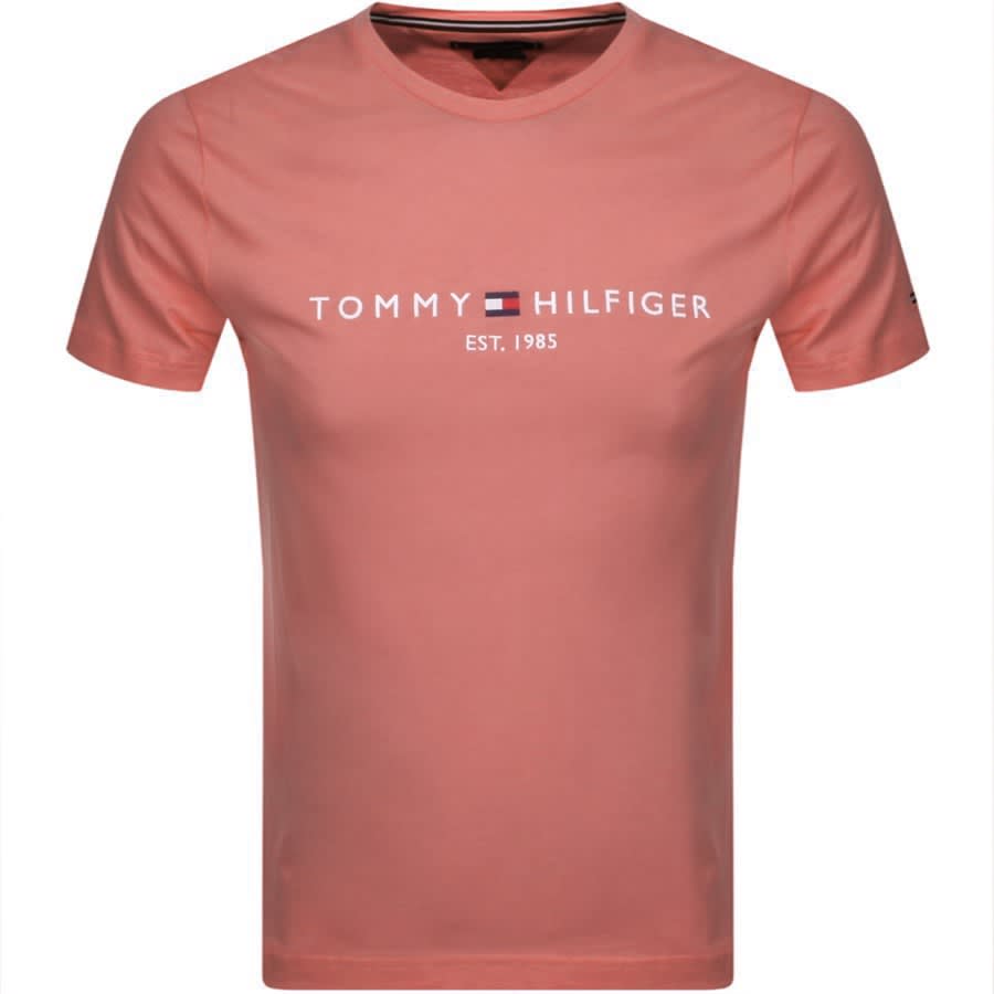 Alternative Image for ProductTommy Hilfiger Logo T Shirt Pink1
