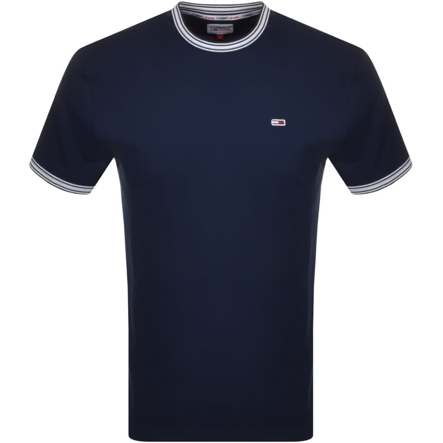 Alternative Image for ProductTommy Jeans Ringer Logo T Shirt Navy1