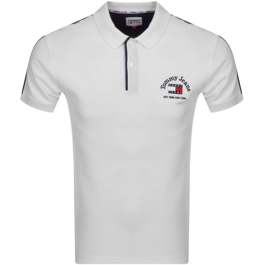 Alternative Image for ProductTommy Jeans Timeless Block Polo T Shirt White1