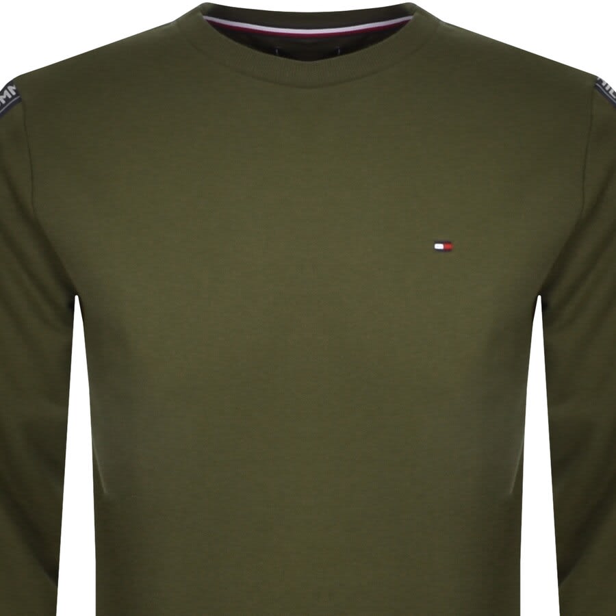 Alternative Image for ProductTommy Hilfiger Lounge Taped Sweatshirt Green2