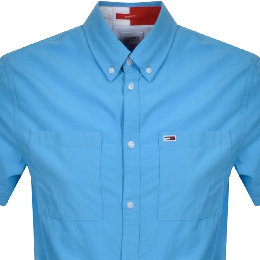 Alternative Image for ProductTommy Jeans Short Sleeved Logo Shirt Blue2
