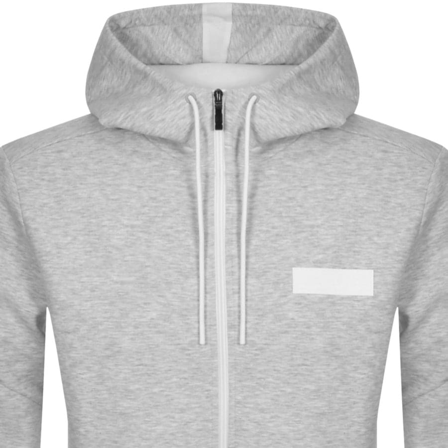 Alternative Image for ProductBOSS Saggy Batch Full Zip Hoodie Grey2