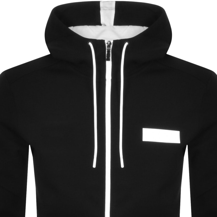 Alternative Image for ProductBOSS Saggy Batch Full Zip Hoodie Black2