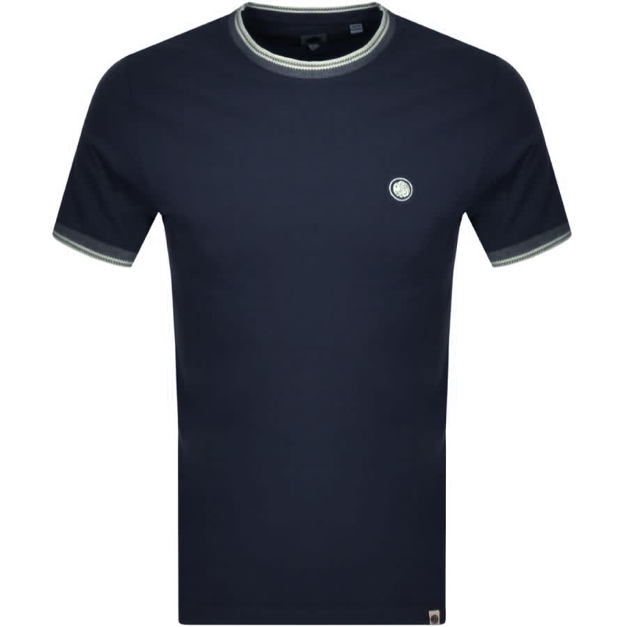 Alternative Image for ProductPretty Green Solo Tipped T Shirt Navy1