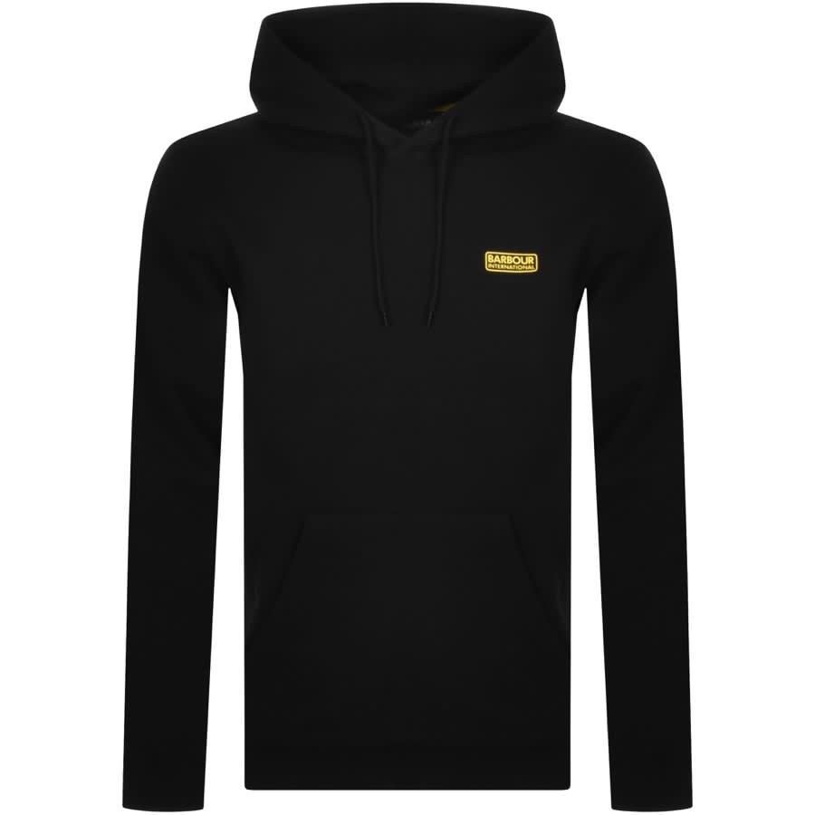 Alternative Image for ProductBarbour International Logo Hoodie Black1