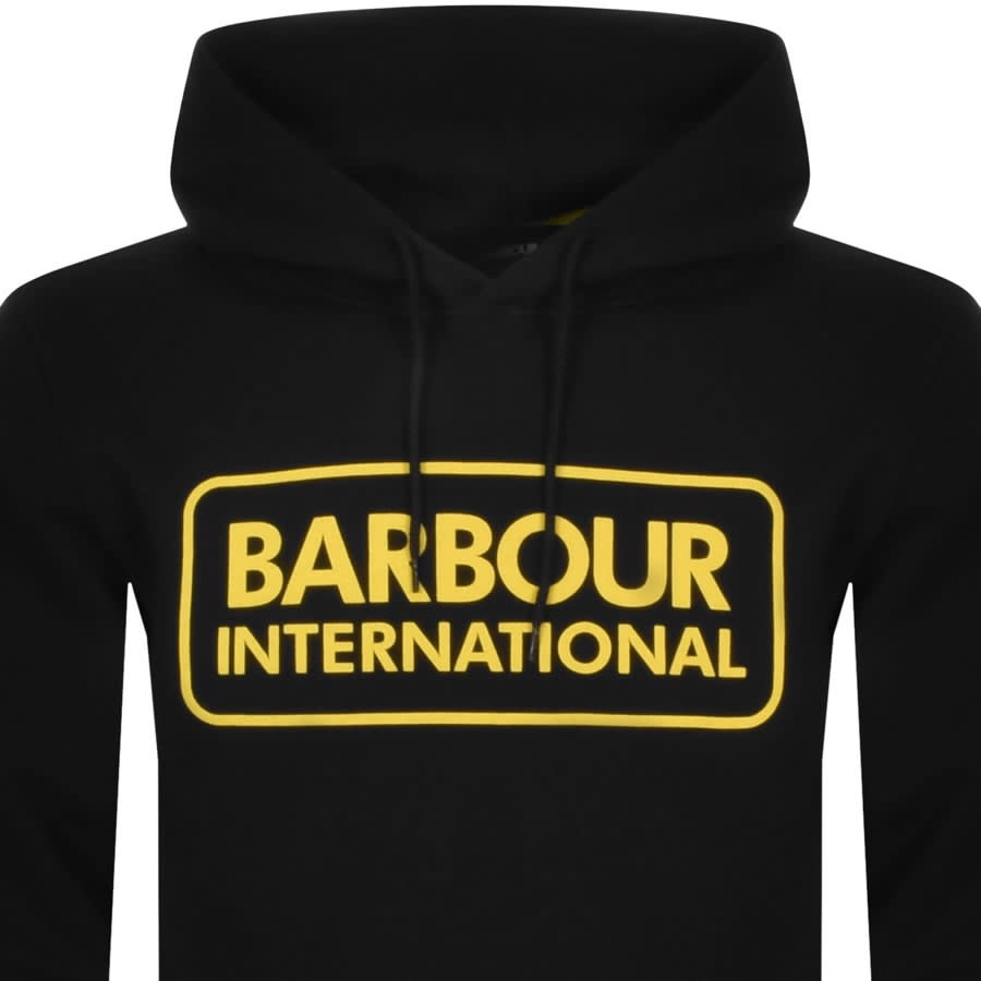 Alternative Image for ProductBarbour International Logo Hoodie Black2