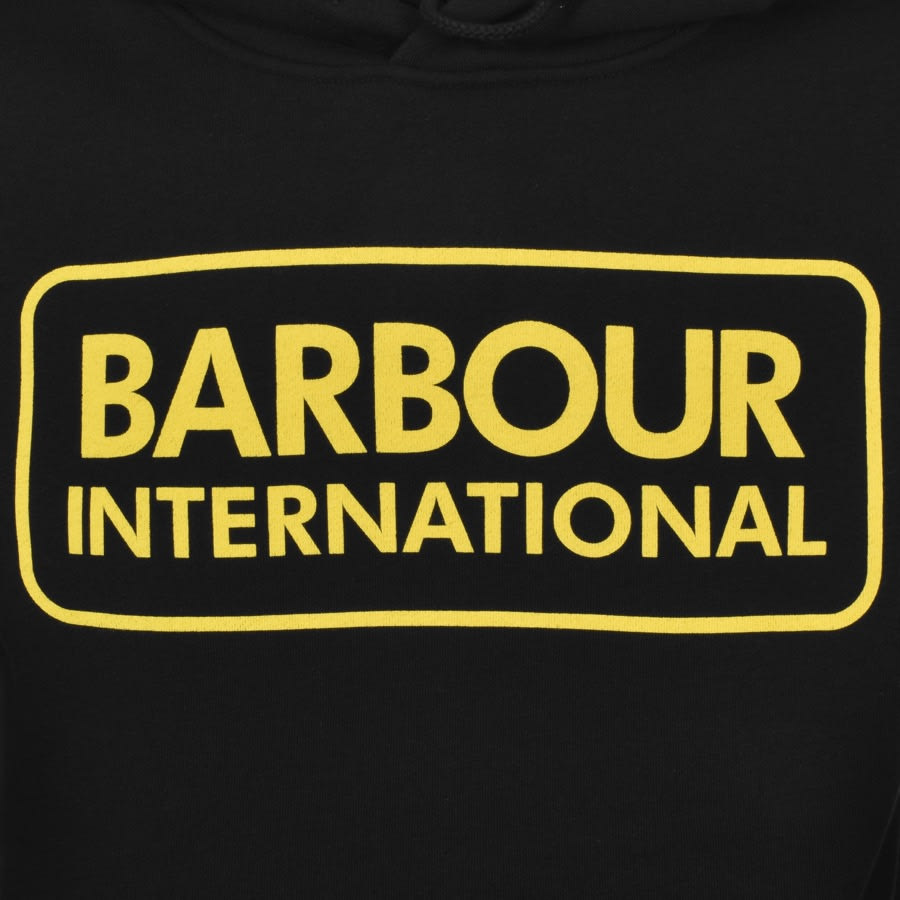 Alternative Image for ProductBarbour International Logo Hoodie Black3