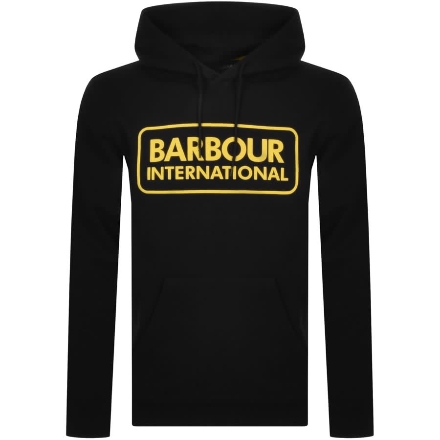 Alternative Image for ProductBarbour International Logo Hoodie Black1
