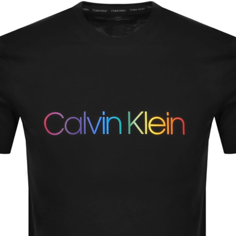 Alternative Image for ProductCalvin Klein Short Sleeved Logo T Shirt Black2