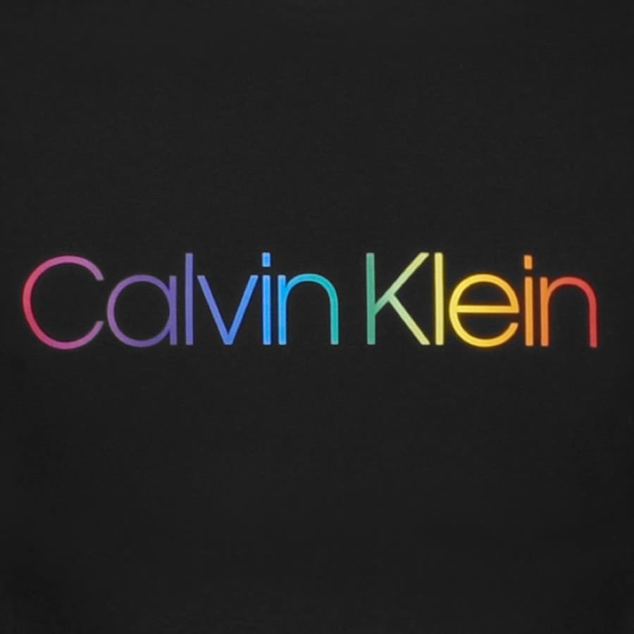 Alternative Image for ProductCalvin Klein Short Sleeved Logo T Shirt Black3