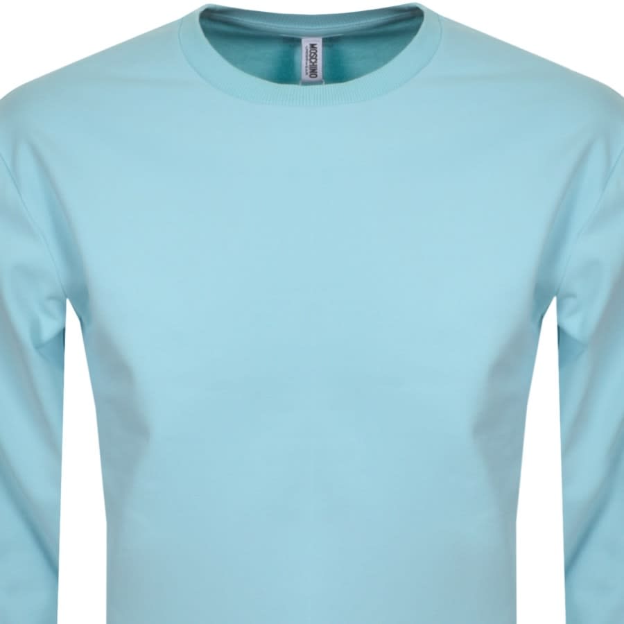 Alternative Image for ProductMoschino Tape Logo Sweatshirt Blue2