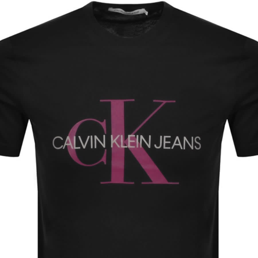 Alternative Image for ProductCalvin Klein Jeans Monogram Logo T Shirt Black2