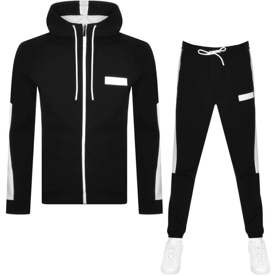 Alternative Image for ProductBOSS Saggy Batch Tracksuit Black1