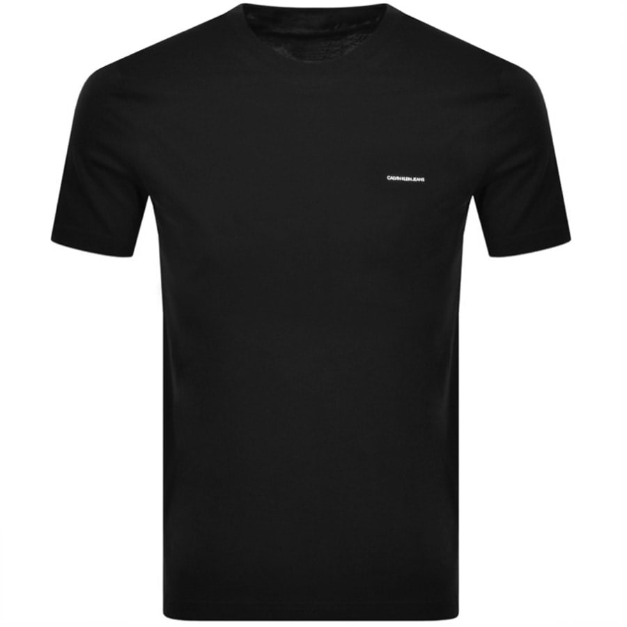 Alternative Image for ProductCalvin Klein Jeans Two Pack Logo T Shirts Black2