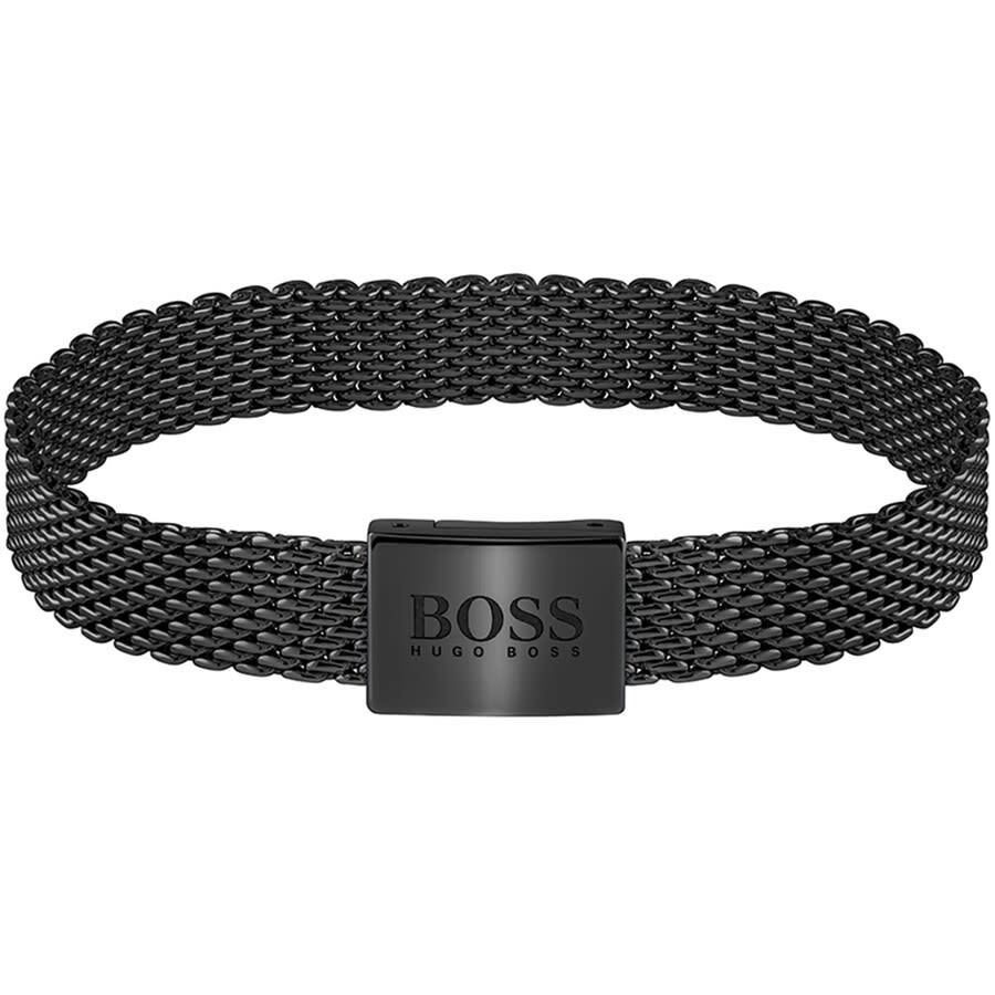Alternative Image for ProductBOSS Mesh Link Essentials Bracelet Black1
