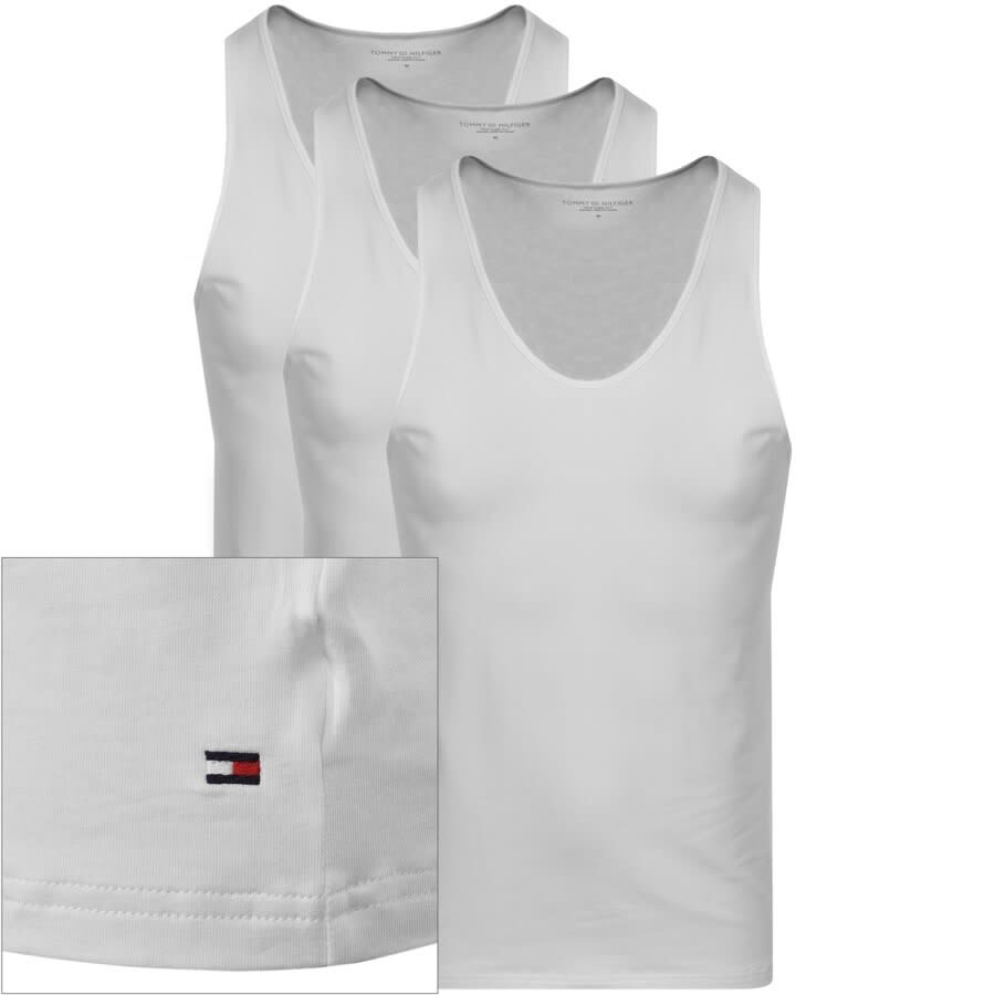 Alternative Image for ProductTommy Hilfiger Triple Pack Vest T Shirts White1