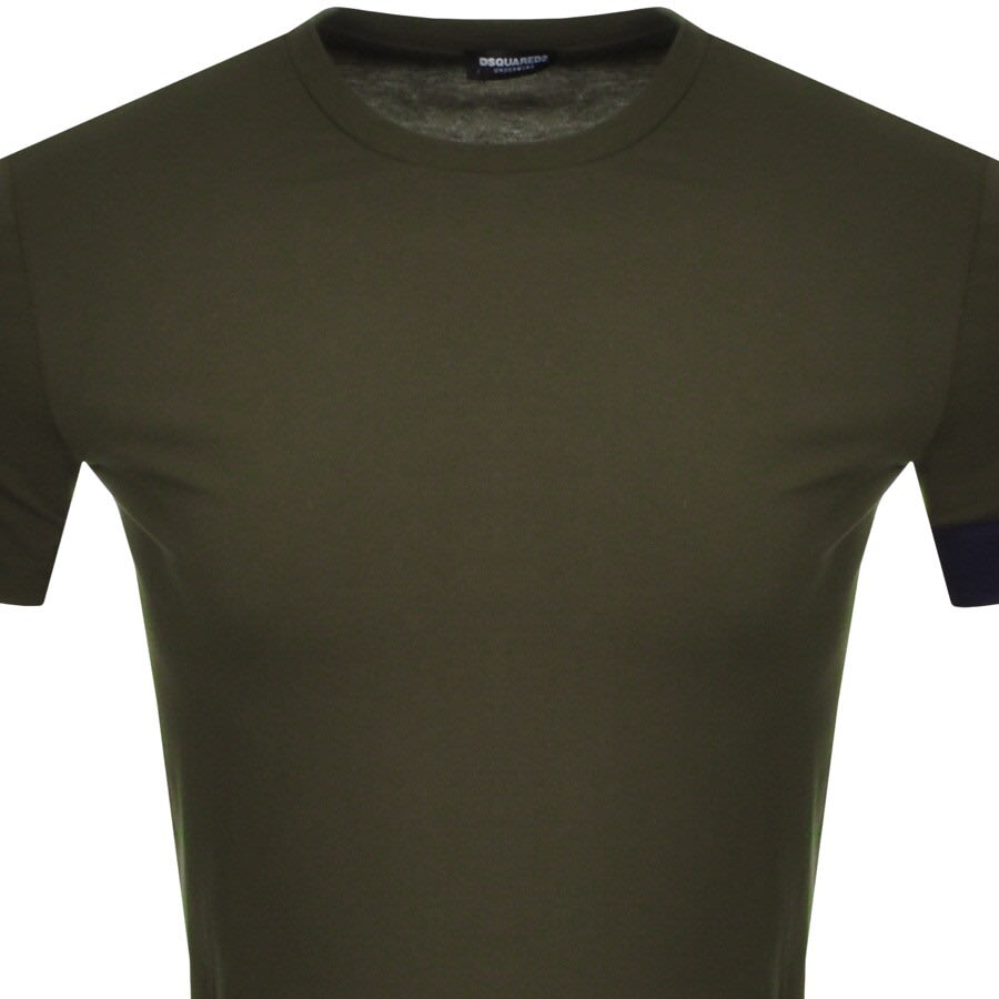 Alternative Image for ProductDSQUARED2 Logo Sleeve T Shirt Green2
