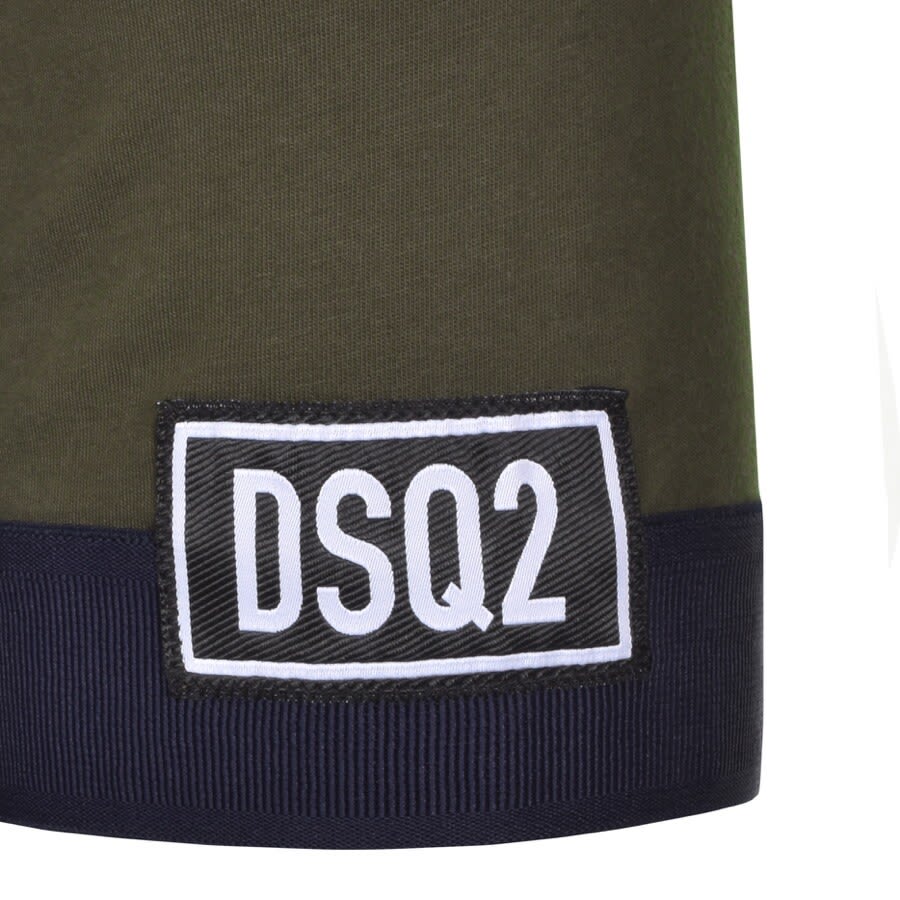 Alternative Image for ProductDSQUARED2 Logo Sleeve T Shirt Green3