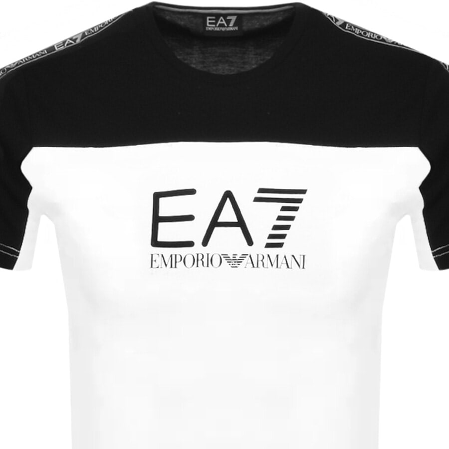 Alternative Image for ProductEA7 Emporio Armani Taped Logo T Shirt White2