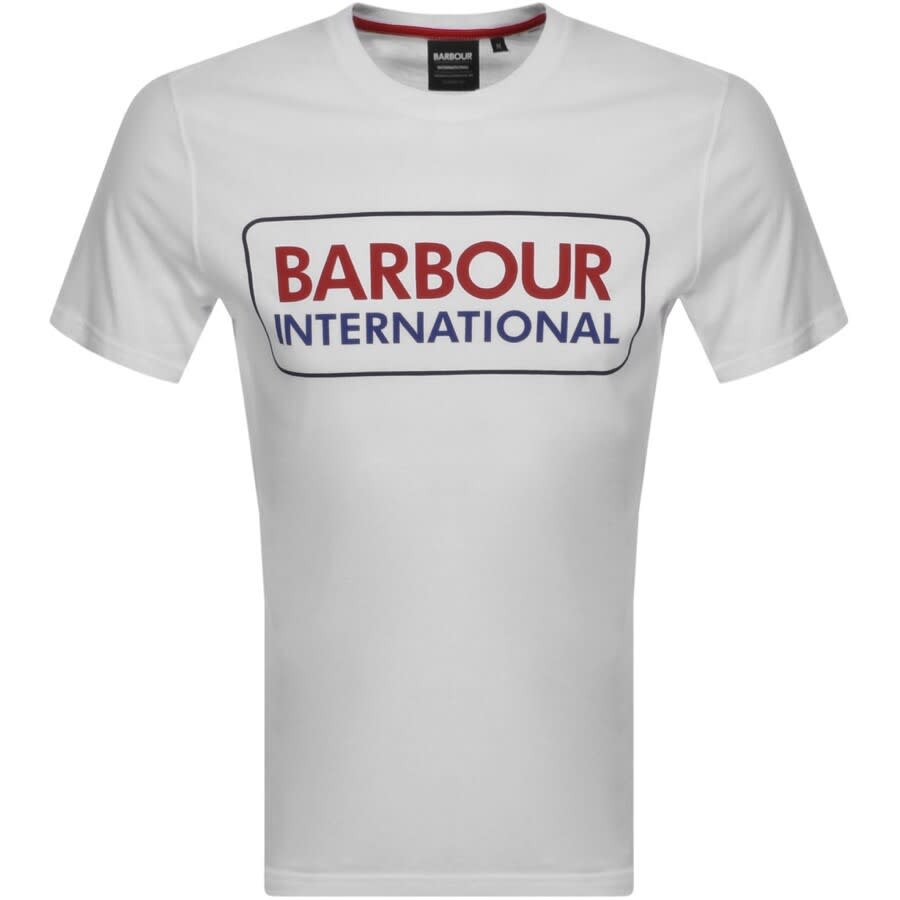 Alternative Image for ProductBarbour International Event Logo T Shirt White1