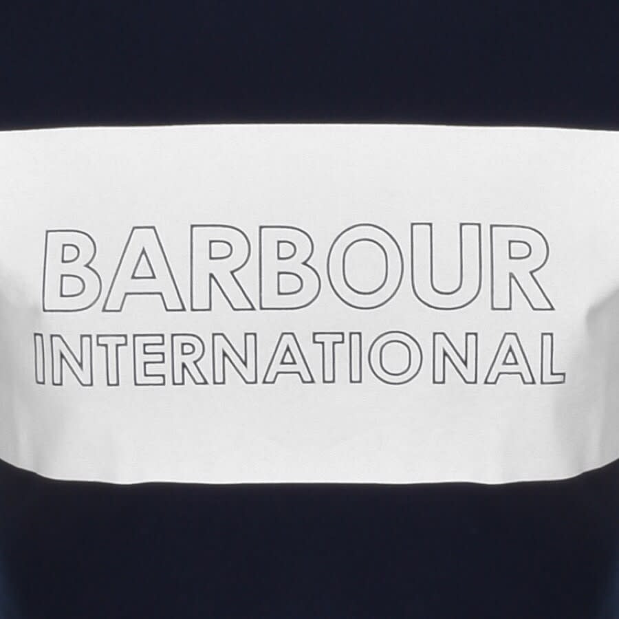 Alternative Image for ProductBarbour International Line Logo T Shirt Navy3