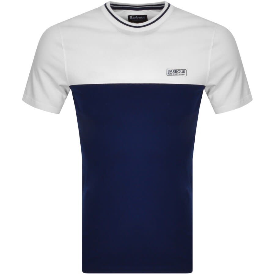 Alternative Image for ProductBarbour International Blocker Logo T Shirt Blue1