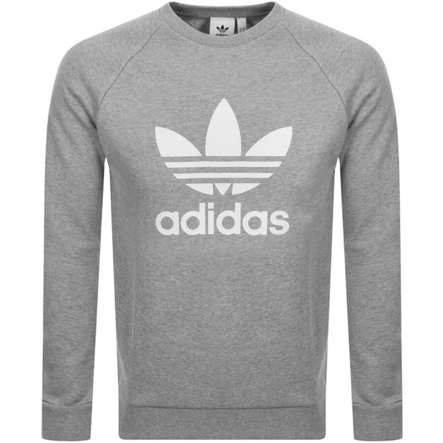 Alternative Image for Productadidas Originals Trefoil Sweatshirt Grey1