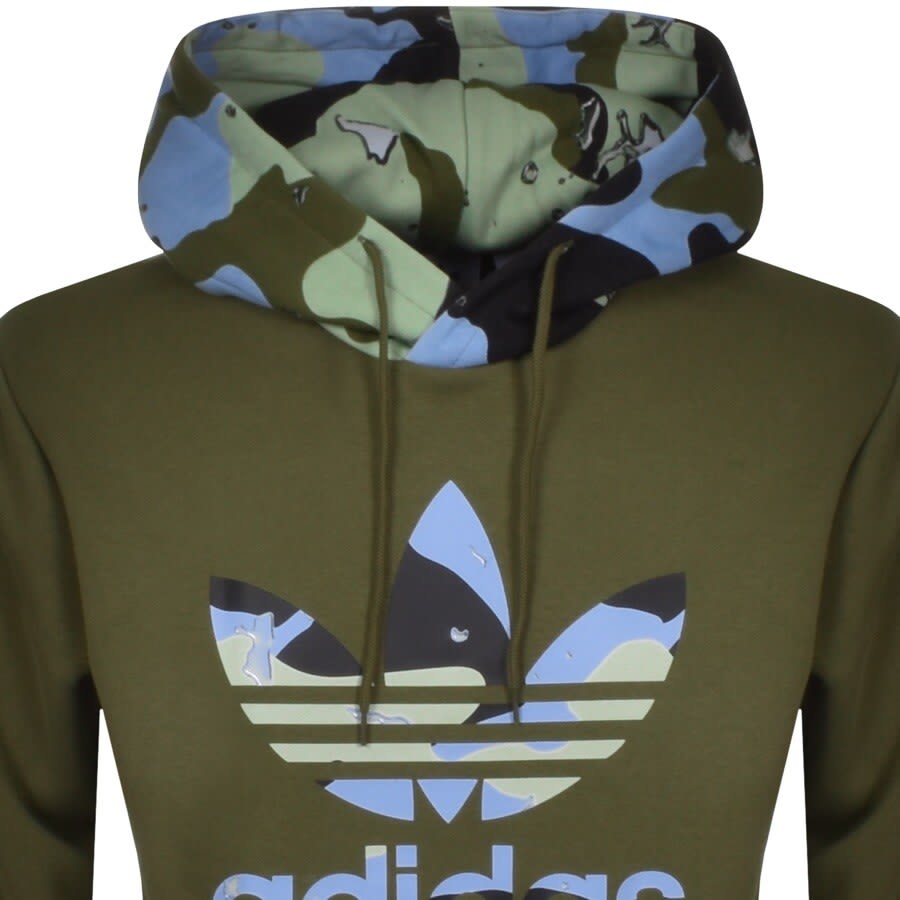 Alternative Image for Productadidas Originals Trefoil Hoodie Green2