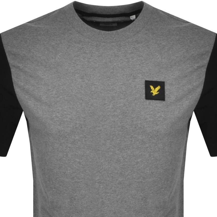Alternative Image for ProductLyle And Scott Contrast Sleeve T Shirt Grey2