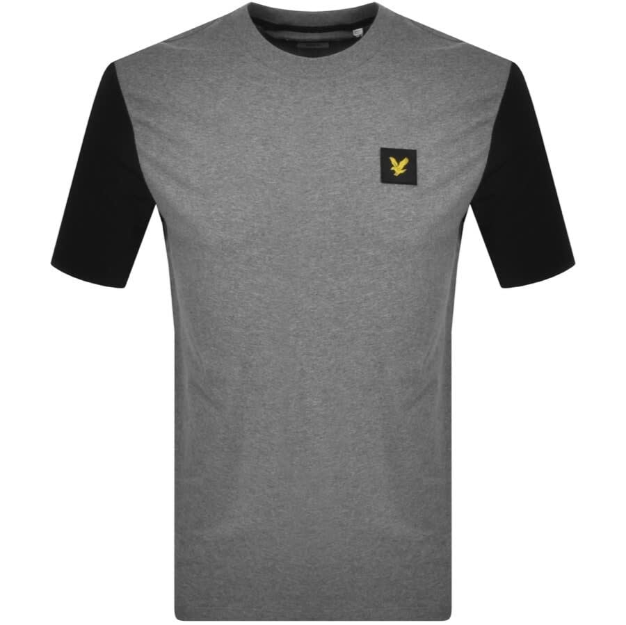 Alternative Image for ProductLyle And Scott Contrast Sleeve T Shirt Grey1