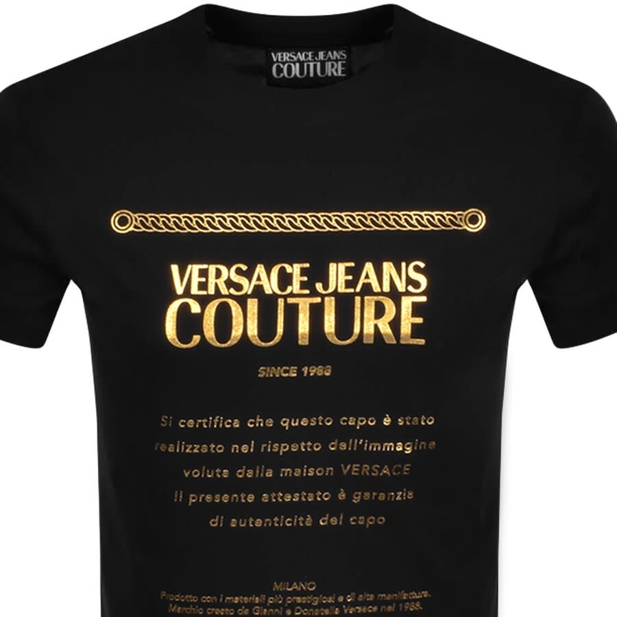 Alternative Image for ProductVersace Jeans Couture Logo T Shirt Black2