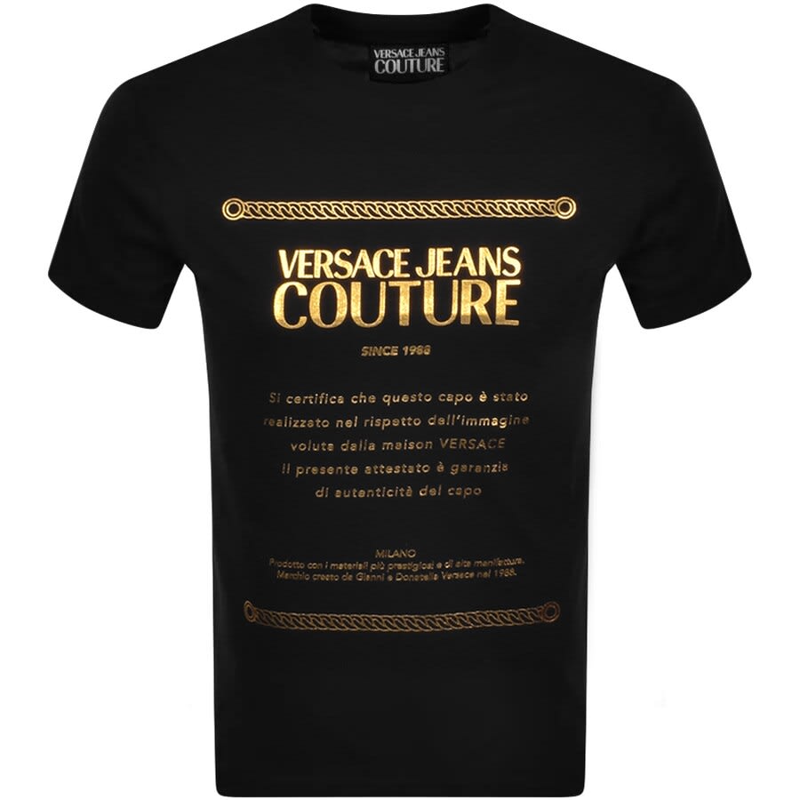 Alternative Image for ProductVersace Jeans Couture Logo T Shirt Black1