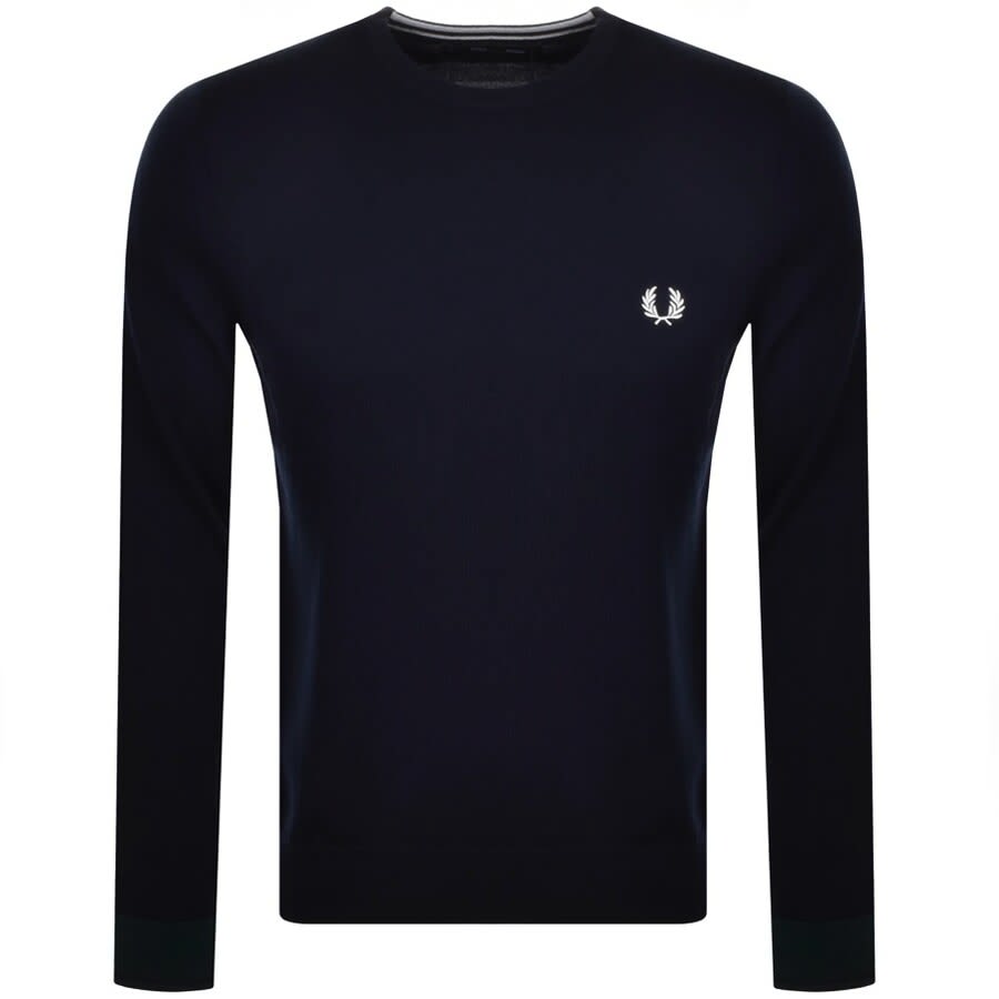 Alternative Image for ProductFred Perry Crew Neck Knit Jumper Navy1