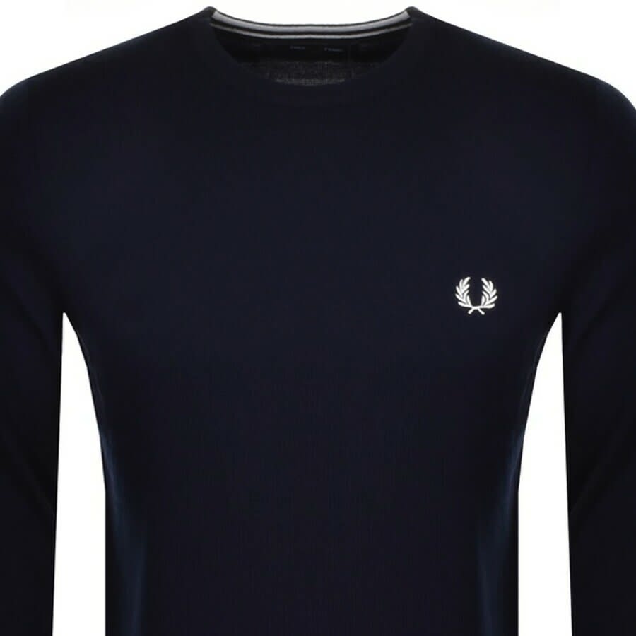 Alternative Image for ProductFred Perry Crew Neck Knit Jumper Black2