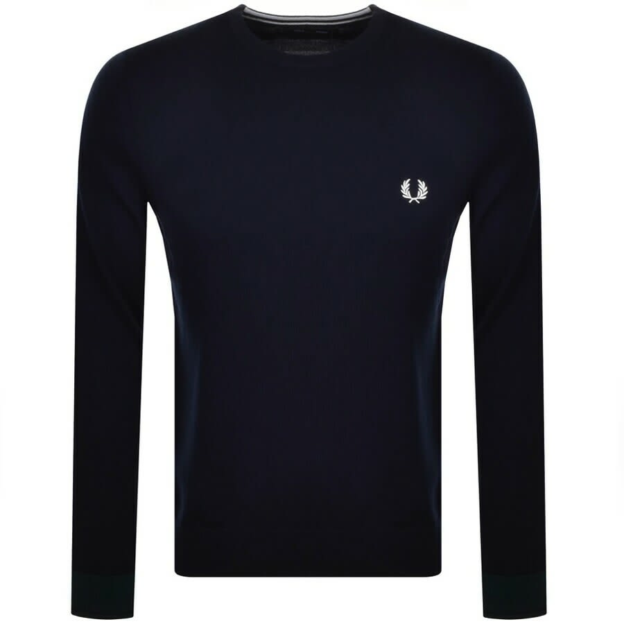 Alternative Image for ProductFred Perry Crew Neck Knit Jumper Black1