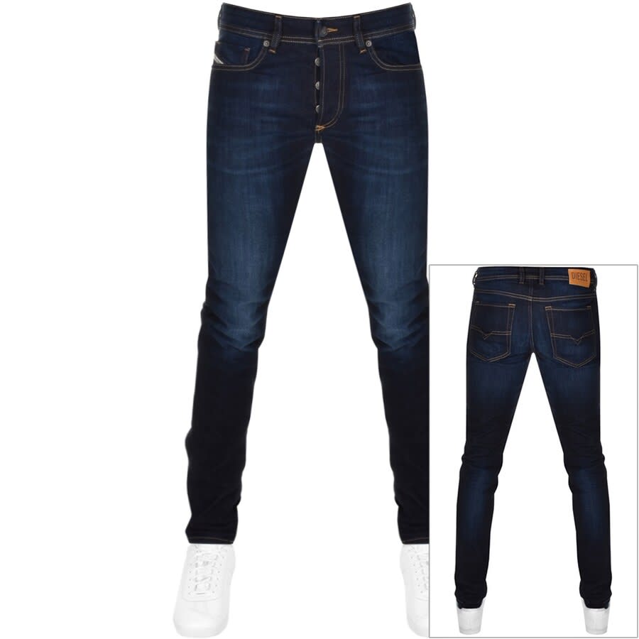 Alternative Image for ProductDiesel Sleenker 009EY Skinny Fit Jeans Navy1
