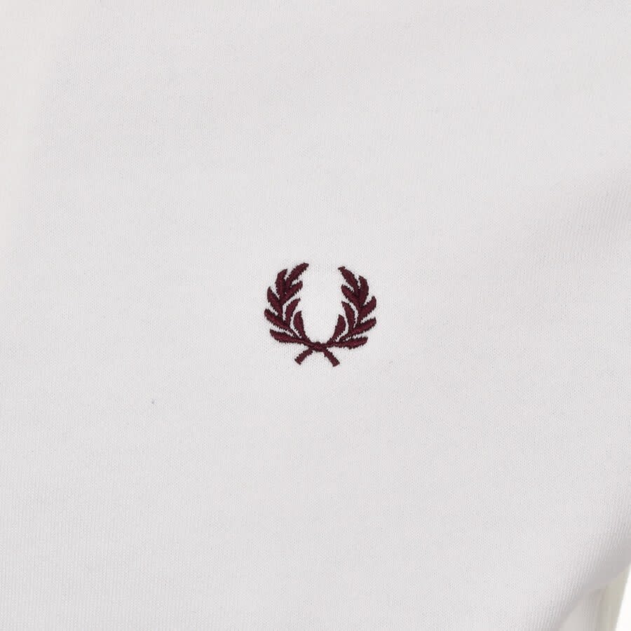 Alternative Image for ProductFred Perry Half Zip Sweatshirt White3